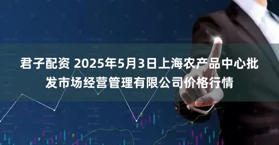 君子配资 2025年5月3日上海农产品中心批发市场经营管理有限公司价格行情